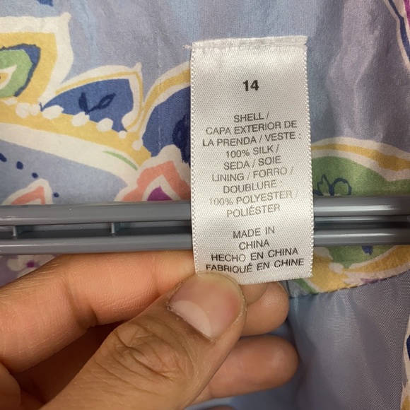 VTG Purple Paisleys Art AOP Silk Jacket - Picture 7 of 9